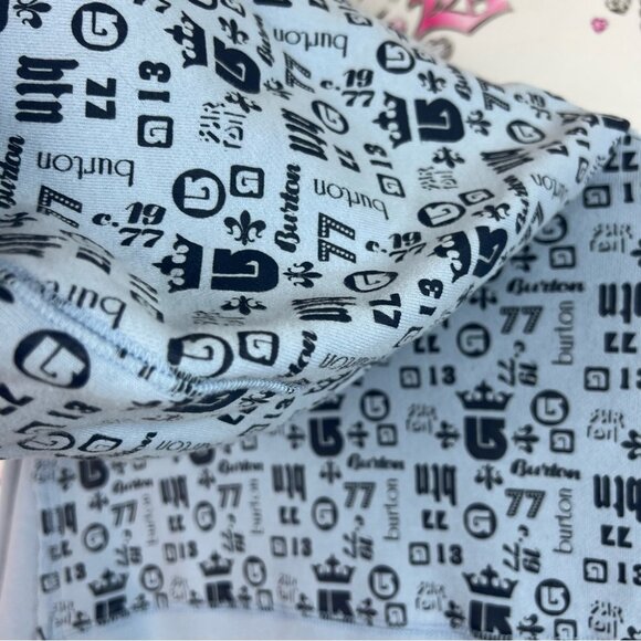 Burton sweater hoodie zip up vintage zipper Women's Light Blue Bomber Jacket - Picture 11 of 12